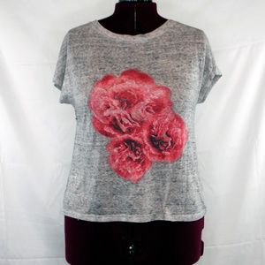 Nicole Miller Peony Cap-Sleeve Dolman Tee
